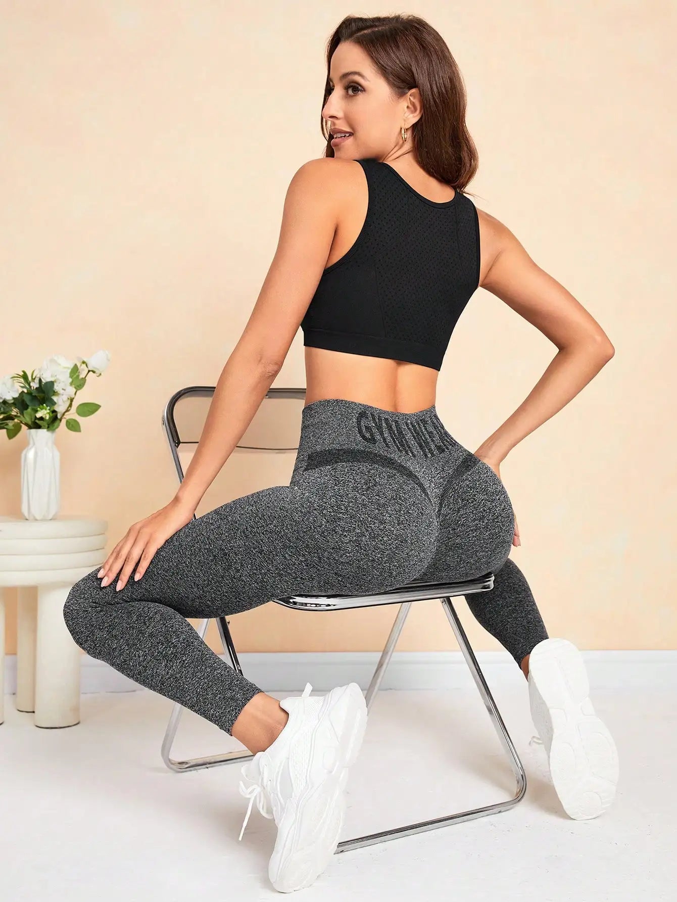Women Gym Seamless Yoga Pants Sports Clothes Stretchy High Waist Athletic Exercise Fitness Leggings Sports Activewear Leegings