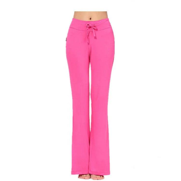 New Yoga Flare Leggings Women Fitness Push Up High Waiste Wide Leg Seamless Workout Pants Gym Elastic Tights Exercise Sport Pant