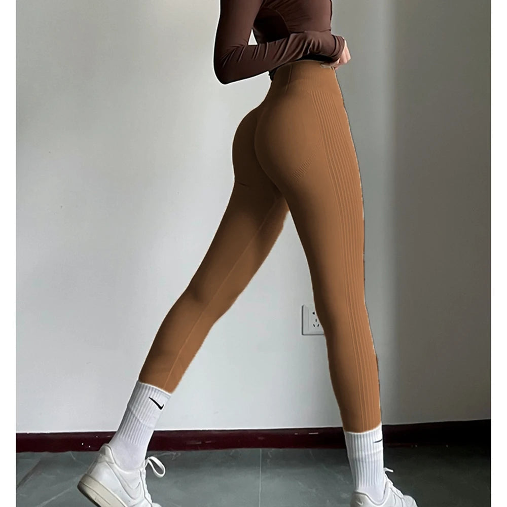 Womens Gym Seamless Yoga Pants Sports Clothes Stretchy High Waist Athletic Exercise Fitness Leggings Sports Activewear Leegings