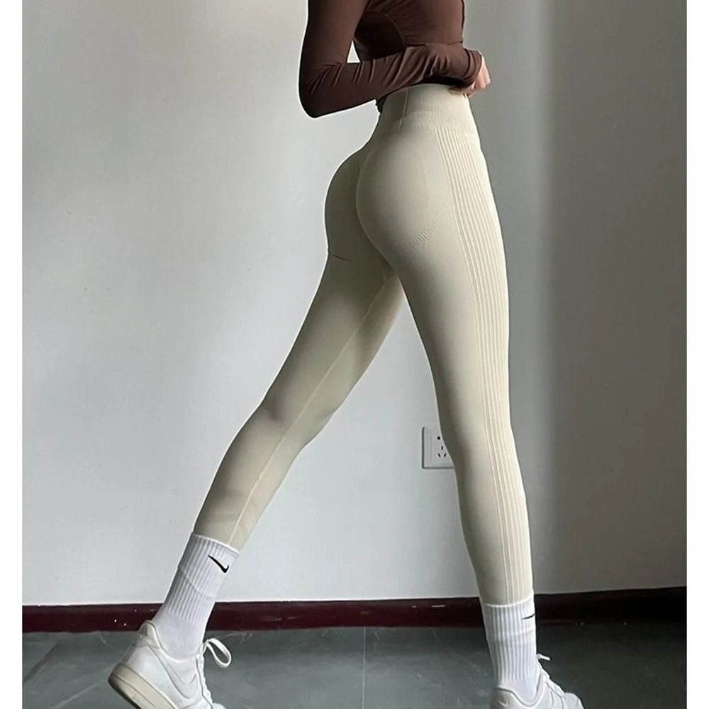 Womens Gym Seamless Yoga Pants Sports Clothes Stretchy High Waist Athletic Exercise Fitness Leggings Sports Activewear Leegings