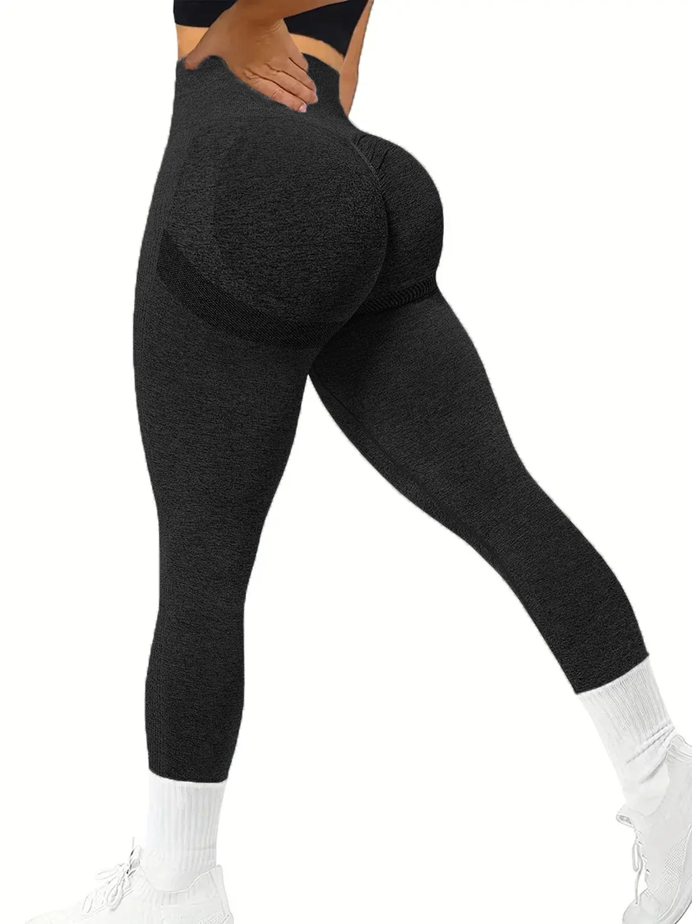 High Waist Yoga Pants Women Seamless Slim Leggings High Elastic Gym Workout Running Tights Solid Color Hip Liftting Leggings
