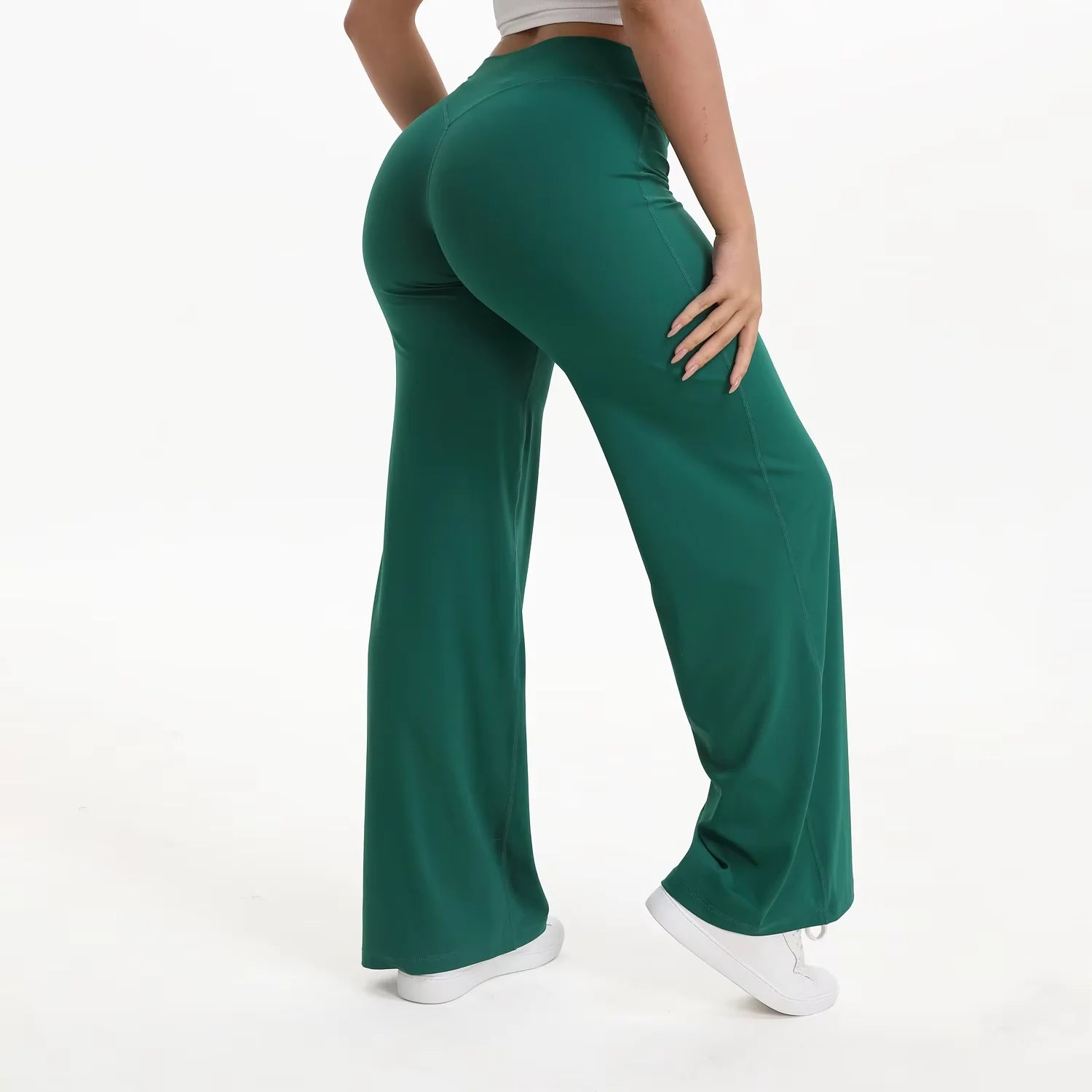 NCLAGEN Yoga Pants SoftMotion Straight-Leg Bottoms Women's High Waist Sportss Leggings GYM Naked Feel Pilates Running Trousers