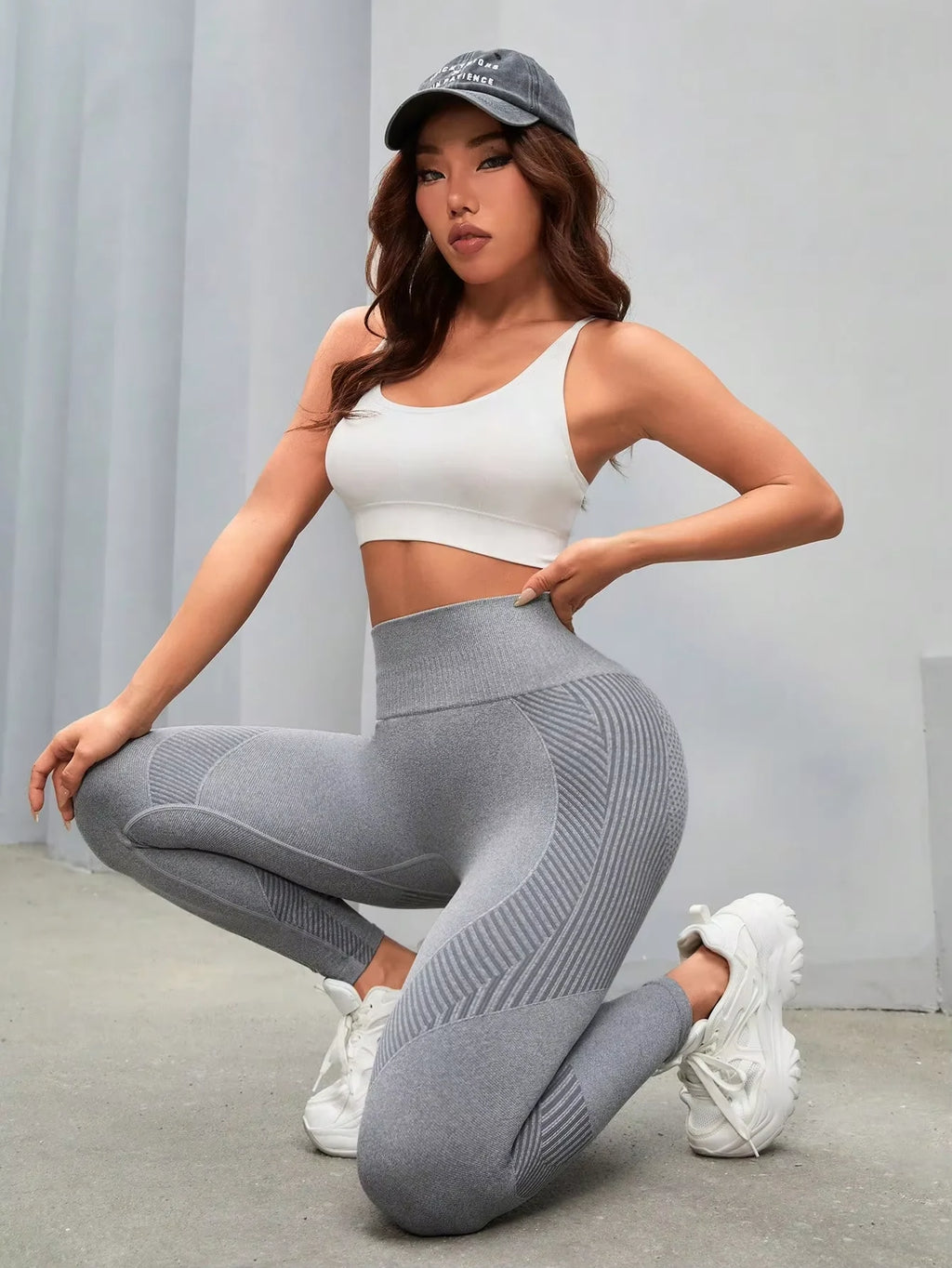 Women's High Waist Yoga Pants Hip Slimming Exercise Running Pants Belly Lift Tummy Control Fitness Tights