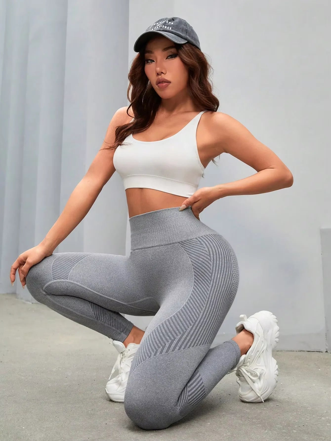 Women's High Waist Yoga Pants Hip Slimming Exercise Running Pants Belly Lift Tummy Control Fitness Tights