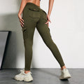 CHRLEISURE Seamless Yoga Pant with Pocket Women's Hip Lifting Sport Leggings Gym High Waist Fitness Tight Elastic Slim Workwear