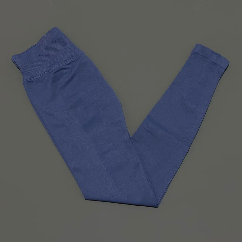 Sports Pants Women Seamless Low Waist Butt Lifting Yoga Leggings High Stretch Slim Fitness Gym Workout Running Athletic Trousers