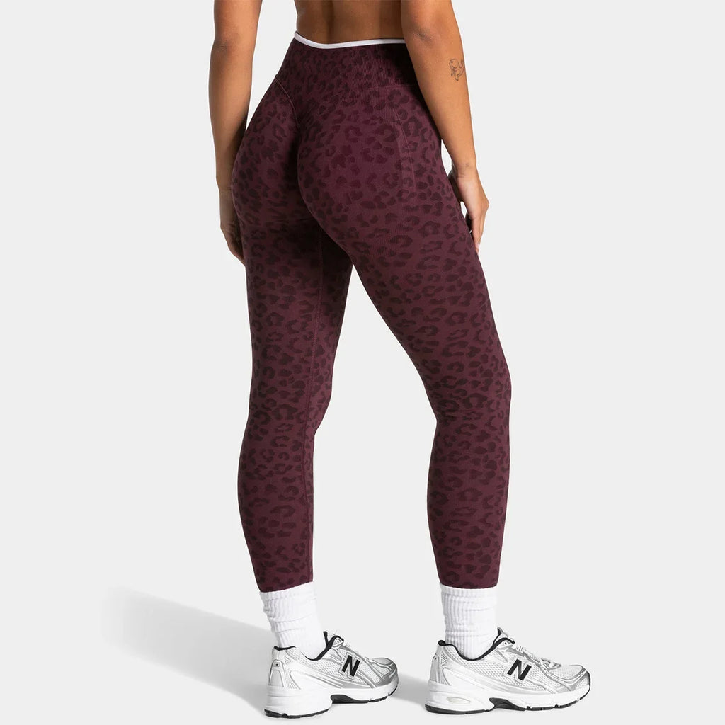 TEVEO Women's High-Waisted Yoga Pants Tie-Dye Seamless Butt-Lifting Fitness Leggings