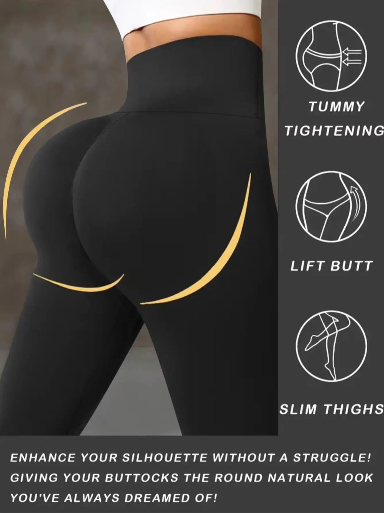 Womens Sports High Waist Skinny Leggings Elastic Slim Tummy Control Hip Lifting For Yoga Running Outdoor Cycling