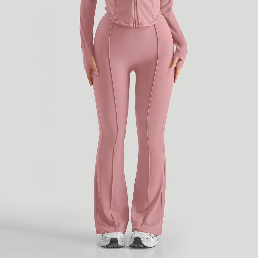 Flare Leggings Women Yoga Pants High Waist Wide Leg Pants Gym Workout Fitness Sports Flared Pants Latin Dance Trousers Female