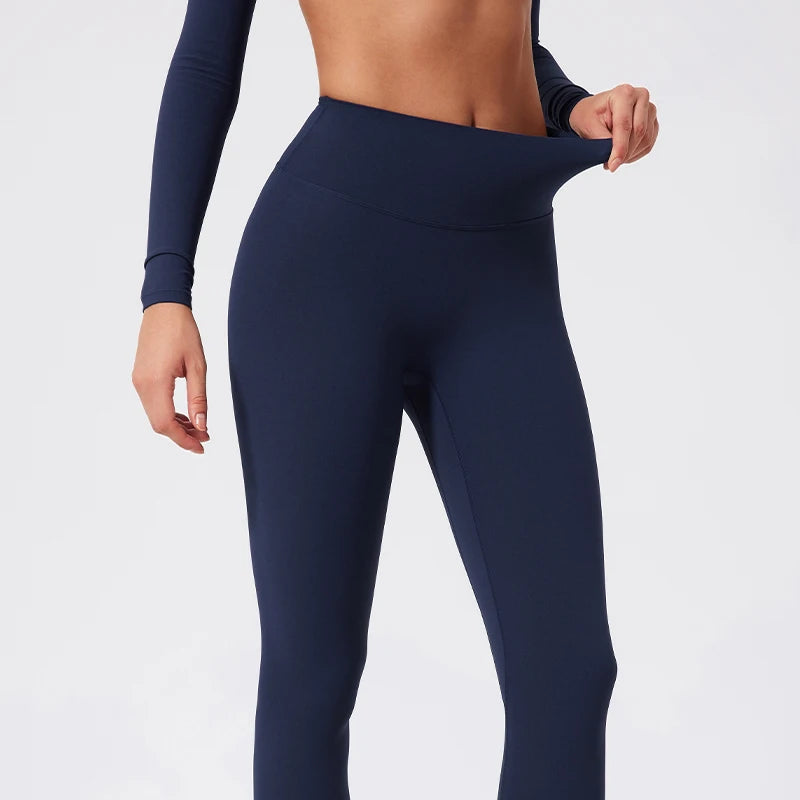 Hearuisavy Summer High Waist Workout Leggings Woman Gym Pants Running Push Up Sports Leggings Quick-Dry Scrunch Tight Yoga Pants