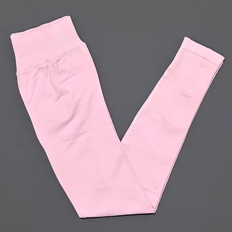 Sports Pants Women Seamless Low Waist Butt Lifting Yoga Leggings High Stretch Slim Fitness Gym Workout Running Athletic Trousers