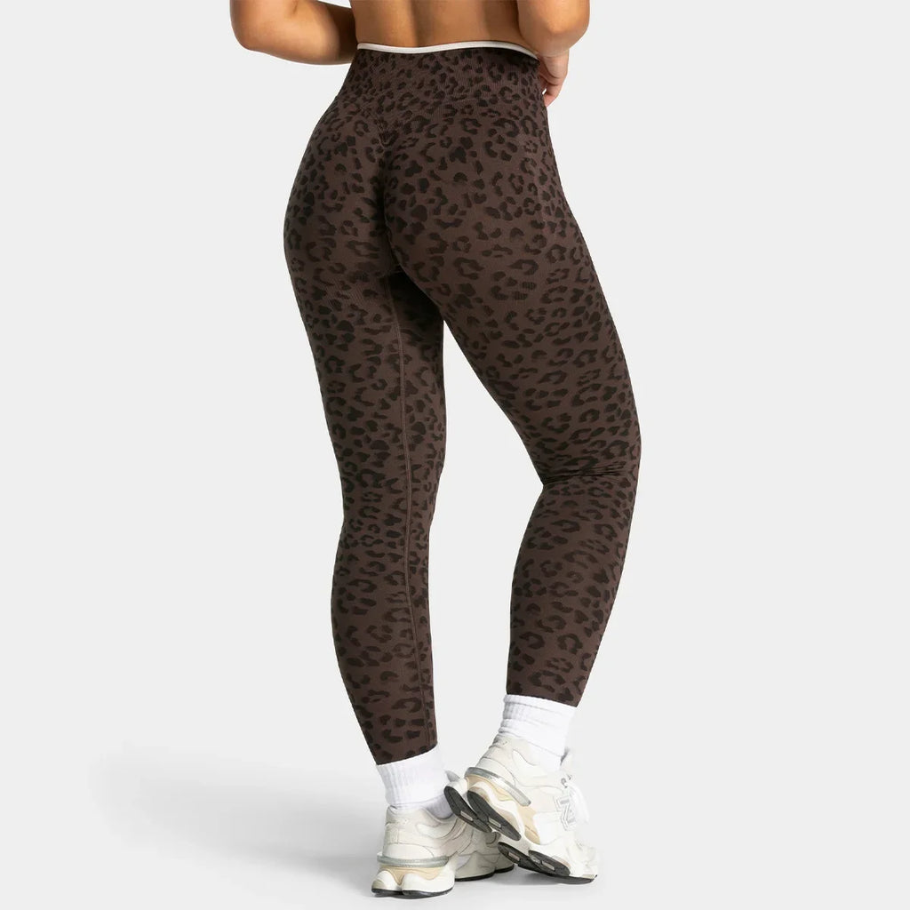TEVEO Women's High-Waisted Yoga Pants Tie-Dye Seamless Butt-Lifting Fitness Leggings