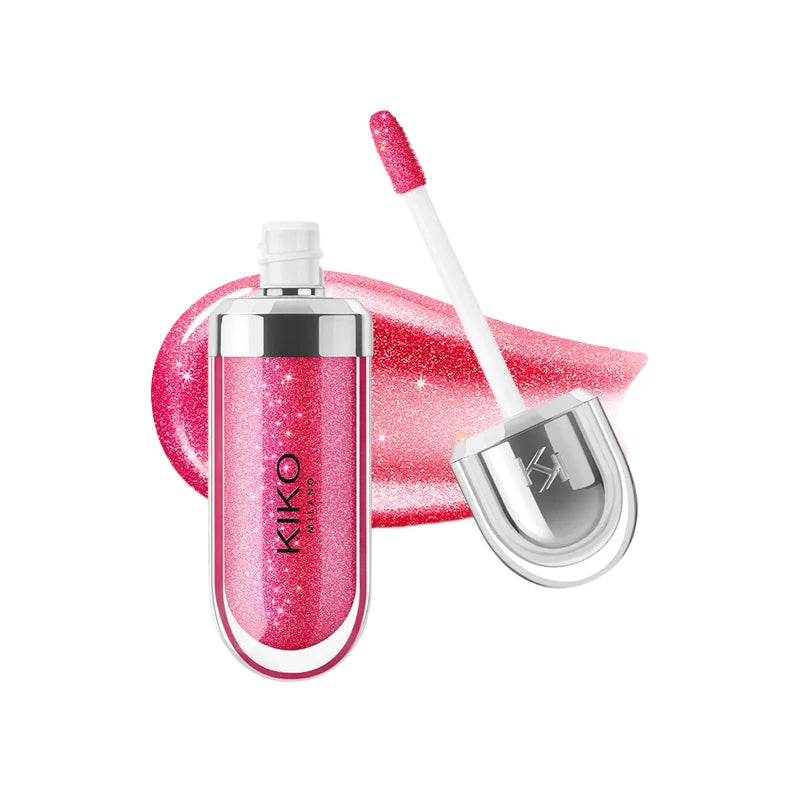 3D Effect Mirror Colour Pearlescent Shimmer Moisturizing Liquid Lip Glaze Lasting Non-Sticky Waterproof Plump Glossy Lipstick