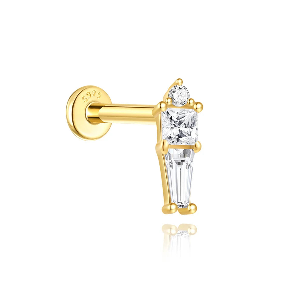 ROXI 925 Sterling Silver Heart/Geometric/ Butterfly Tassel For Women Allergy-proof 18K Gold Plata Piercing bijoux femmes