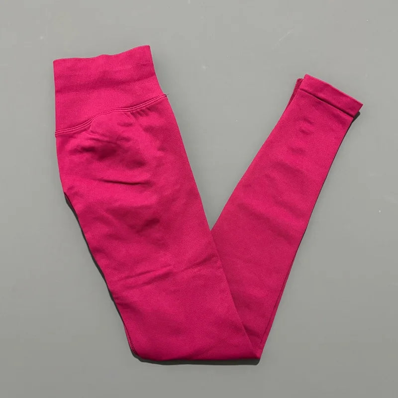 Seamless Yoga Leggings Women Low Waist Peach Booty Lifting Buttery Soft High Stretch Fitness Gym Workout Running Athletic Pants