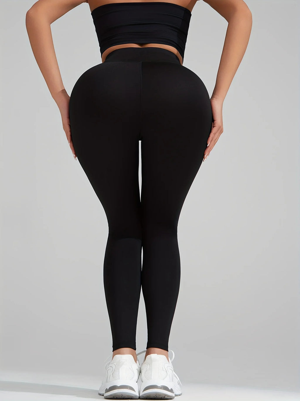 Women's high-waisted tight yoga pants - breathable and elastic, shaping the abdomen and buttocks, suitable for fitness, sports