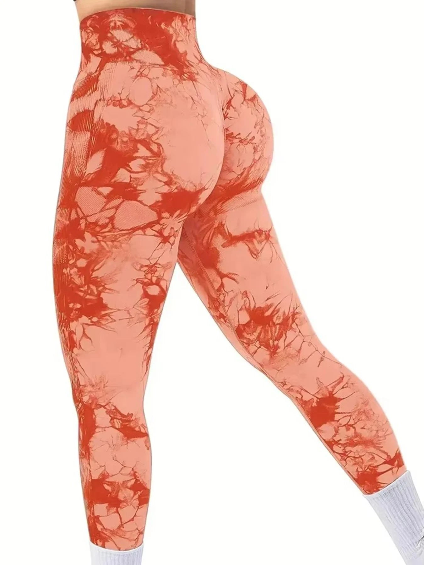 CZGUKE Tie Dye Gym Yoga Pants Fitness Workout Sportswear Clothing For Women High Waist Scrunch Butt Liftting Sports Leggings