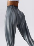 Tie-Dye Aurora High-Waist Seamless Women's Fitness Leggings Breathable Peach Hip Tight Yoga Sports Pants