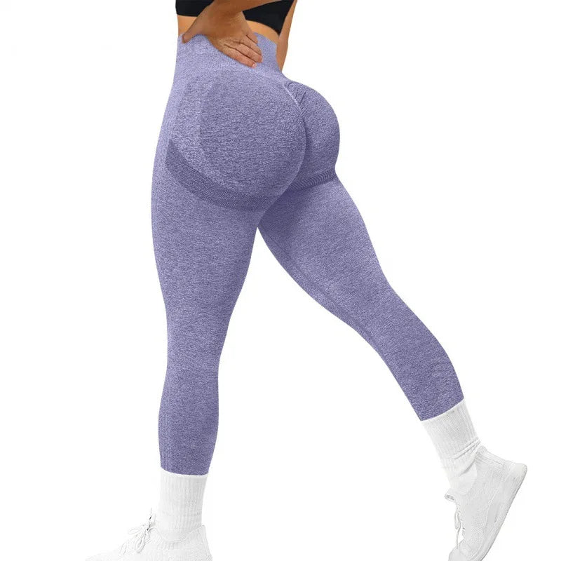 High Waist Yoga Leggings Women Seamless Knit Pants Gym Piltates Trainning Sexy Hip Liftting Stretchy Skiiny Sports Leggings