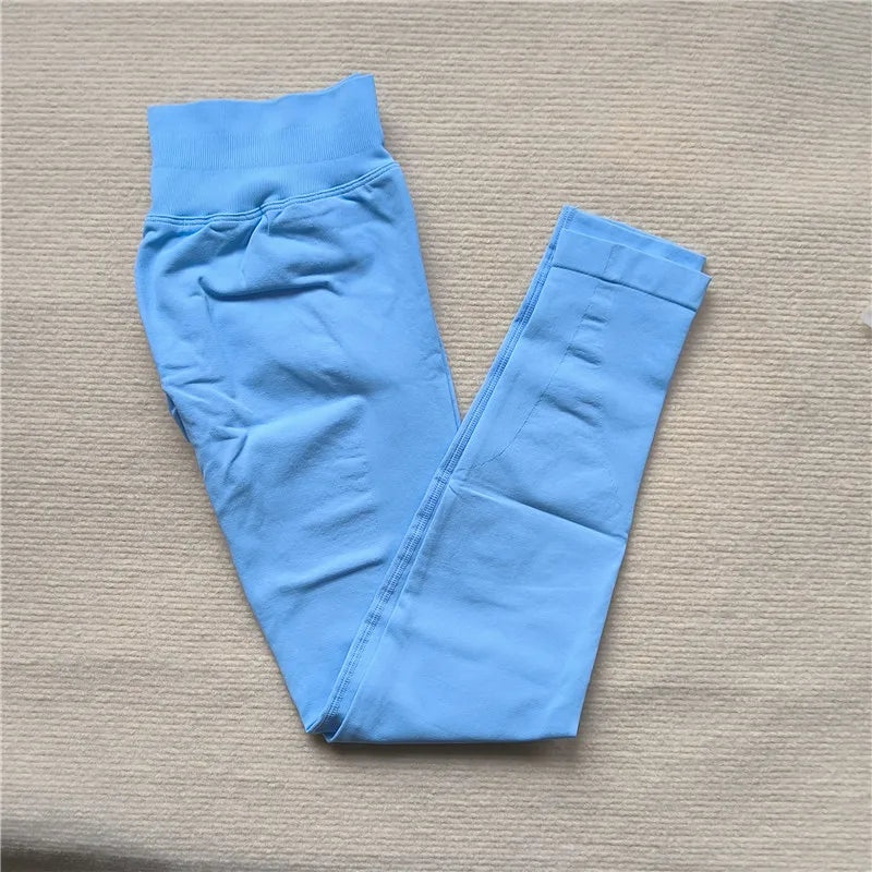 High Elastic Workout Sportswear Leggings Female Low Waist Seamless Tights Yoga Pants Women Sports Leggings
