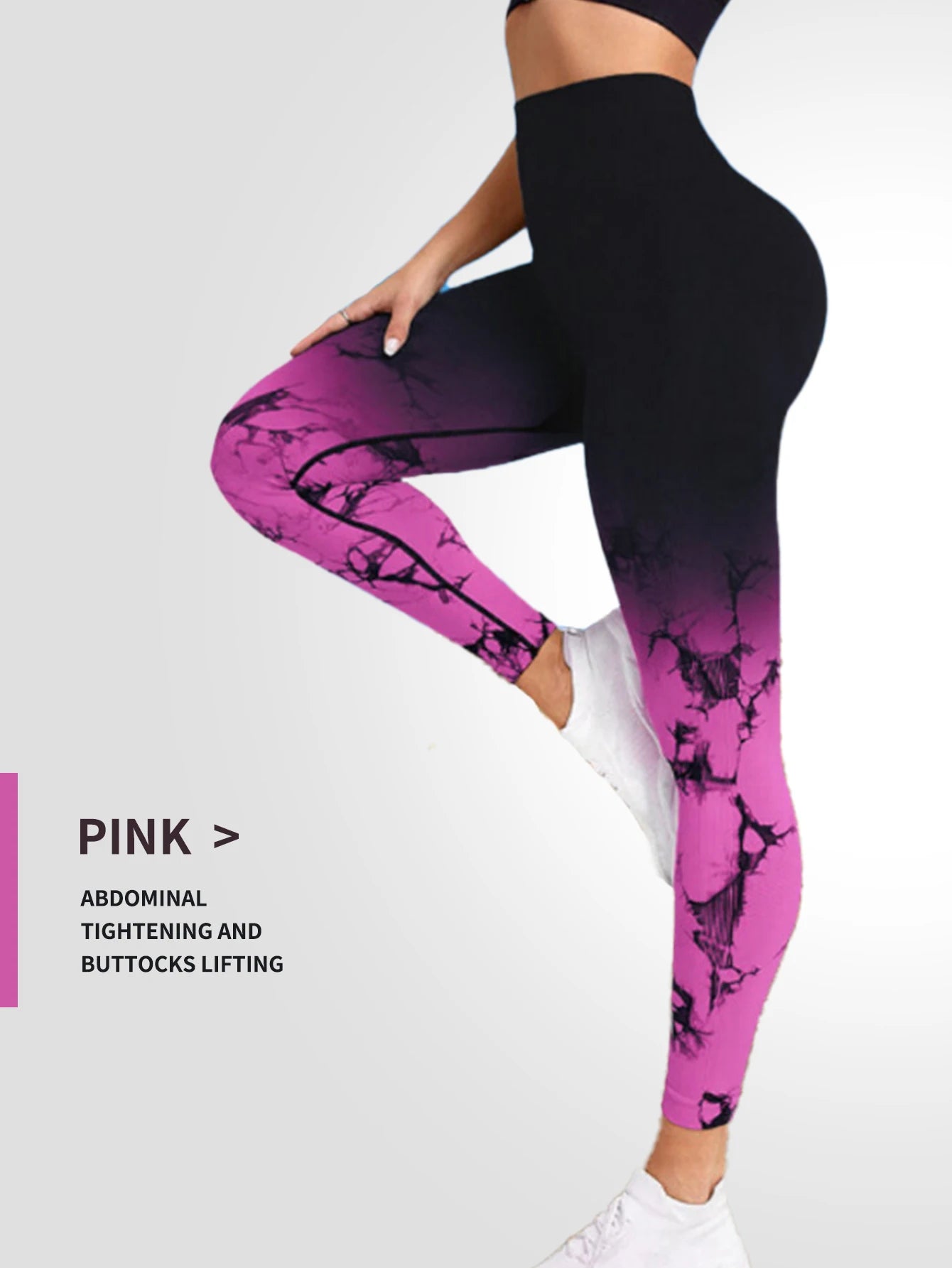 CZGUKE New Tie Dye Yoga Pants Sport Leggings Women Seamless High Waist Push Up Woman Tights Fitness Workout Leggins Gym Clothing