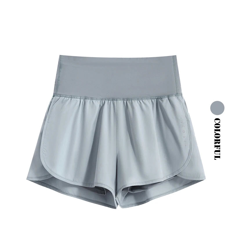DRUR 2pcs Yoga Set Women Summer Sports Suit 2 Piece Sportswear Outfits Female Short Sleeve Fitness Tops Running Shorts Sets New