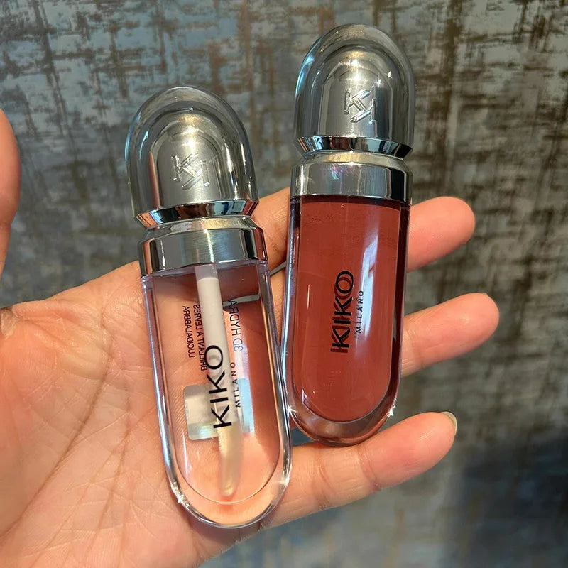 Brand 3D Mirror Lip Glaze Waterproof Non Fading and Non Stick Cup Gentle Bean Paste Color Fine Shiny Point Charm Rose Red