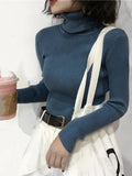 Womens Autumn Winter Tops 2026 Turtleneck Sweater Korean Slim Women Pullover Jumper Knitted Sweater Pull Femme Hiver Truien