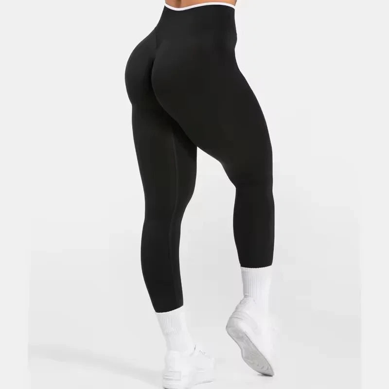 High Waist Seamless Scrunch Leggings for Women, Yoga Pants Hip Lifting Running Exercise Gym Ignite Sculpt Series