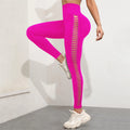 Women's Seamless Hollow Out Tie-Dye High-Elastic Compression Workout Leggings, For Yoga & Fitness