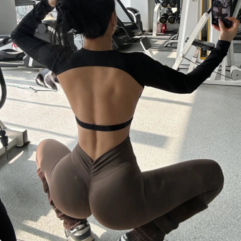 High-end Yoga Pants Women Fitness Leggings High elastic Sports Pants Push UP Tights Running Leggings Breathable Gym Leggings