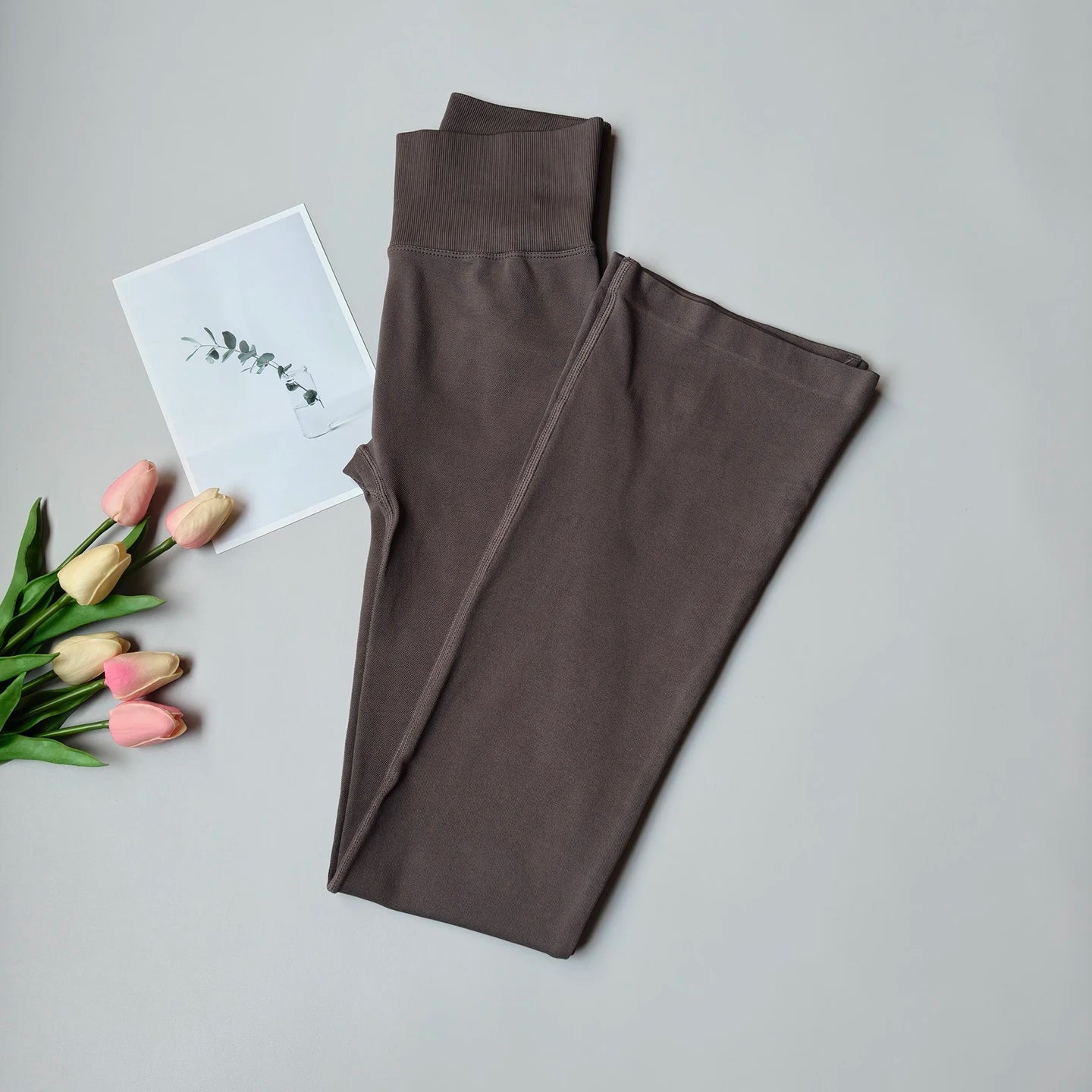 Seamless High-Waist Flare Yoga Leggings Pants Women's Bell-Bottom Fitness Trousers High-Elastic Gym Tight Sports Leggings