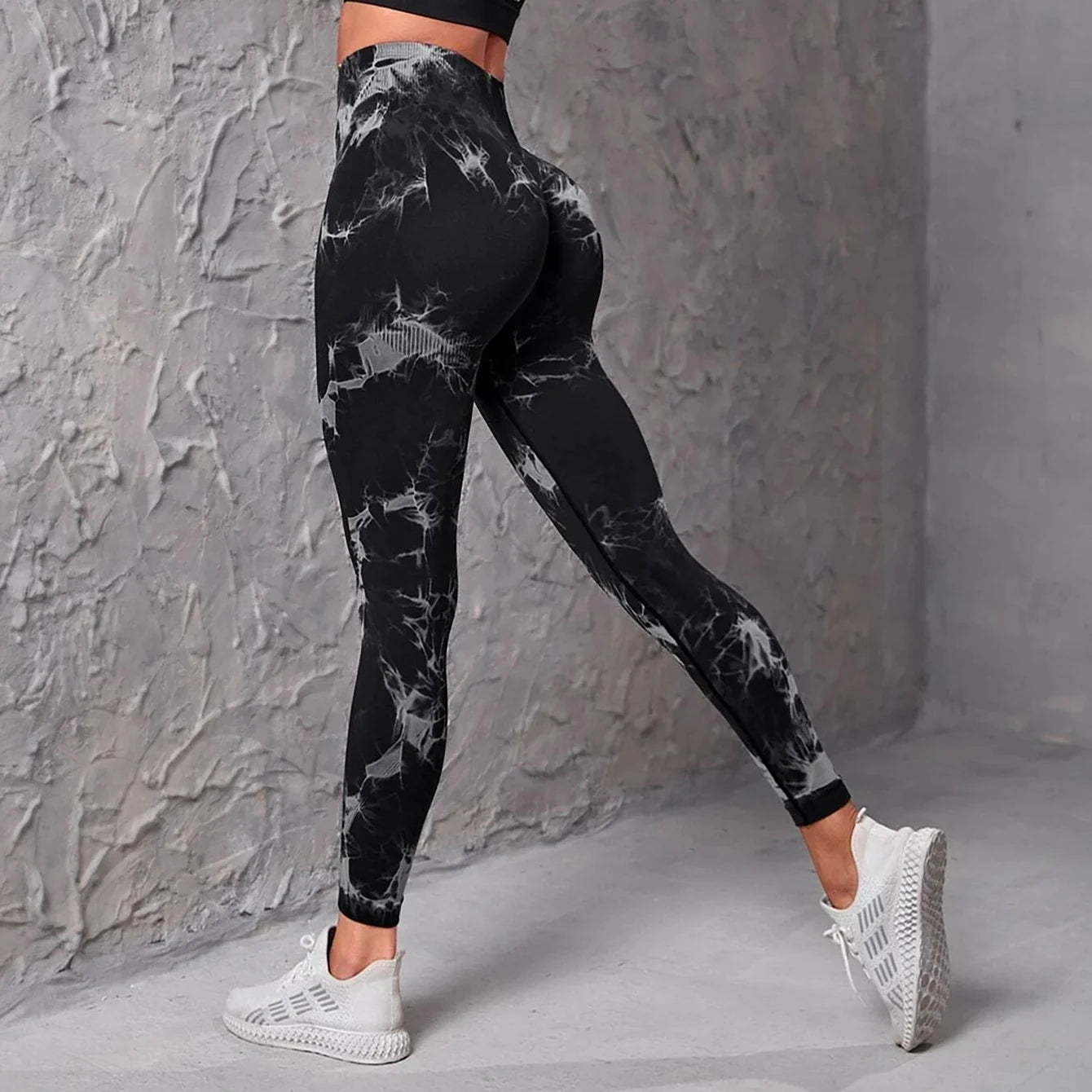 CZGUKE New Tie Dye Yoga Pants Sport Leggings Women Seamless High Waist Push Up Woman Tights Fitness Workout Leggins Gym Clothing