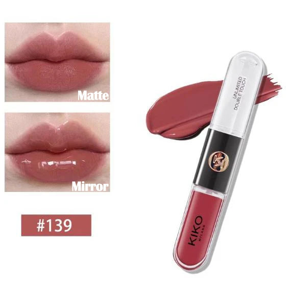 KIKO 3D Liquid Lip Glaze Transparent Lip Gloss Mirror Lipstick Nourishing Glossy Full Lips Not Fading Milk Tea Bean Paste Makeup