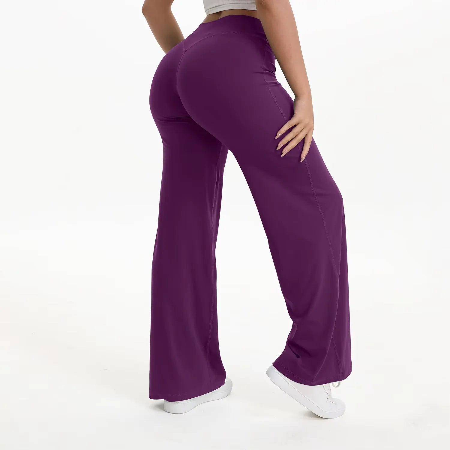 NCLAGEN Yoga Pants SoftMotion Straight-Leg Bottoms Women's High Waist Sportss Leggings GYM Naked Feel Pilates Running Trousers