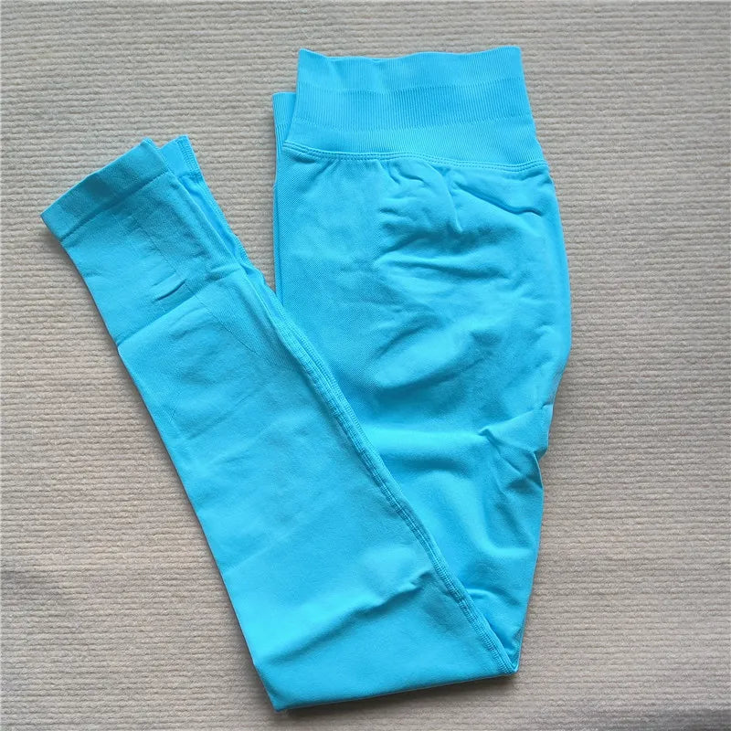 High Elastic Workout Sportswear Leggings Female Low Waist Seamless Tights Yoga Pants Women Sports Leggings