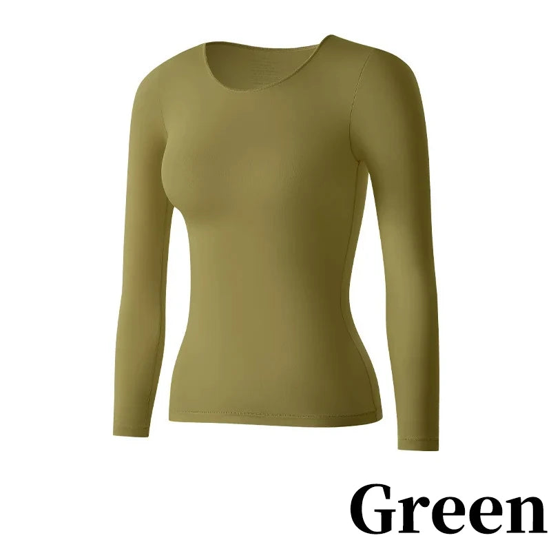 1/2Pcs Flarixa Seamless Thermal Underwear Set Women First Layer Thermal Top Long Johns Suit Winter Thermo Clothing Ladies Thin
