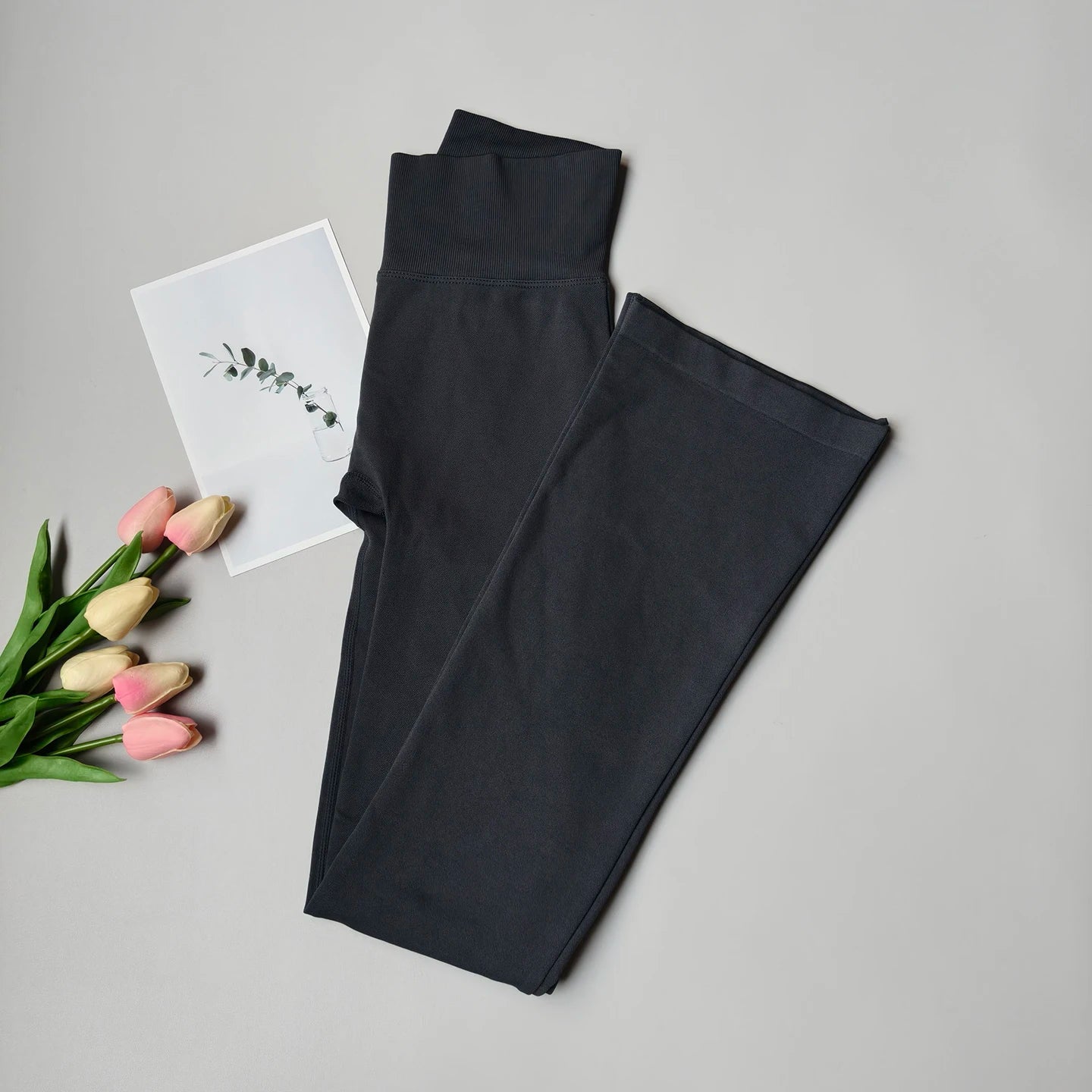 Seamless High-Waist Flare Yoga Leggings Pants Women's Bell-Bottom Fitness Trousers High-Elastic Gym Tight Sports Leggings