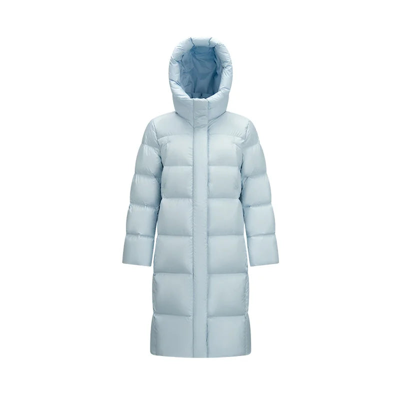 Semir Long Down Jacket Women Waterproof Hooded Coat 2025 Winter New Loose Girls' Jacket Multi-Color Thicken Windbrake Down Coat