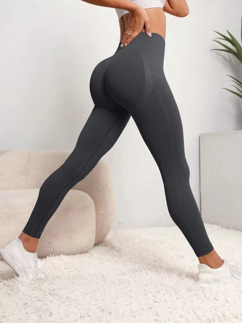 Plus Size Gym New High Waist Yoga Pants for Women - Tummy Control Leggings, Stretchy Soft Workout Running Pants, Comfortable