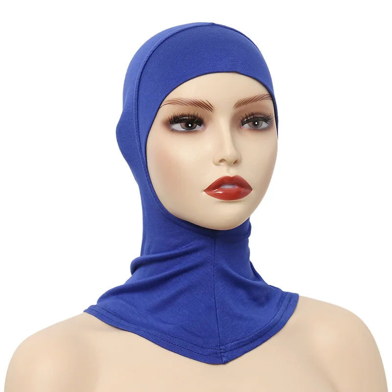Clearance_Turban Caps for Women Muslim Underscarf Modal Hijab Inner Caps Stretchy Full Cover Shawl Cap Full Neck Coverage_Contin