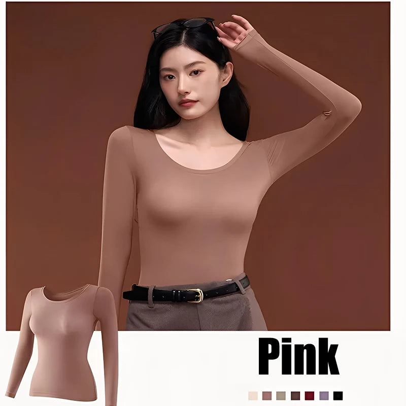 1/2Pcs Flarixa Seamless Thermal Underwear Set Women First Layer Thermal Top Long Johns Suit Winter Thermo Clothing Ladies Thin