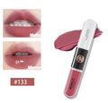 Hot Kiko Double Headed Lipstick Transparent Mirror Lip Gloss Non Fading Oil Sexy Rich Lip Gloss Milk Tea Bean Paste Naked Makeup