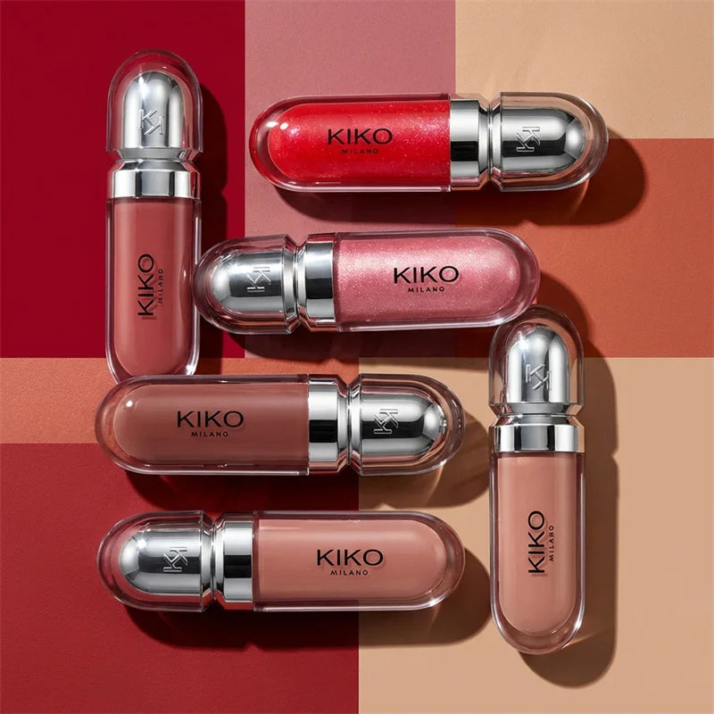 3D Effect Mirror Colour Pearlescent Shimmer Moisturizing Liquid Lip Glaze Lasting Non-Sticky Waterproof Plump Glossy Lipstick