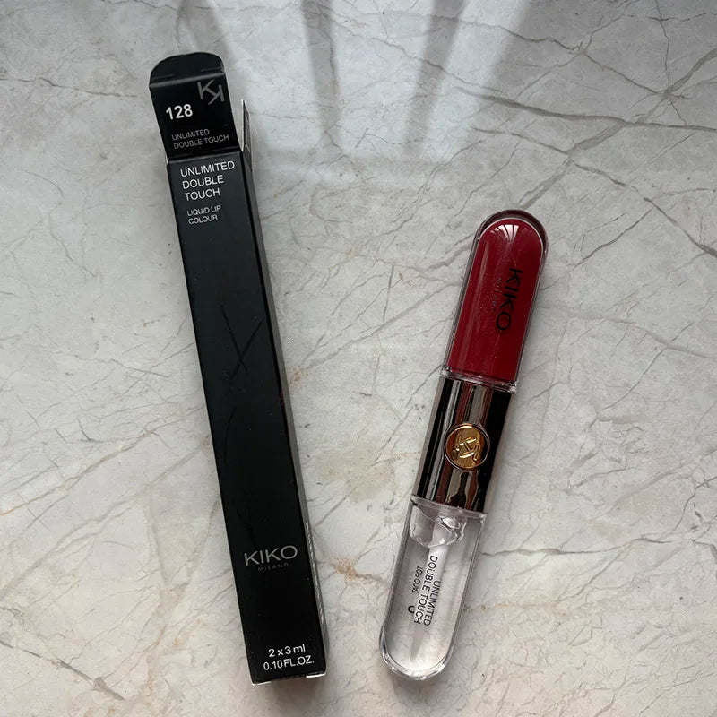 Hot Double Headed Lipstick Transparent Mirror Lip Gloss Non Fading Oil Sexy Rich Lip Gloss Milk Tea Bean Paste Naked Makeup