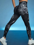 New Tye Die Seamless Yoga Pants Women High Waist Lifting Hip Honey Peach Hip Fitness Gym Leggings Running Sports Pants