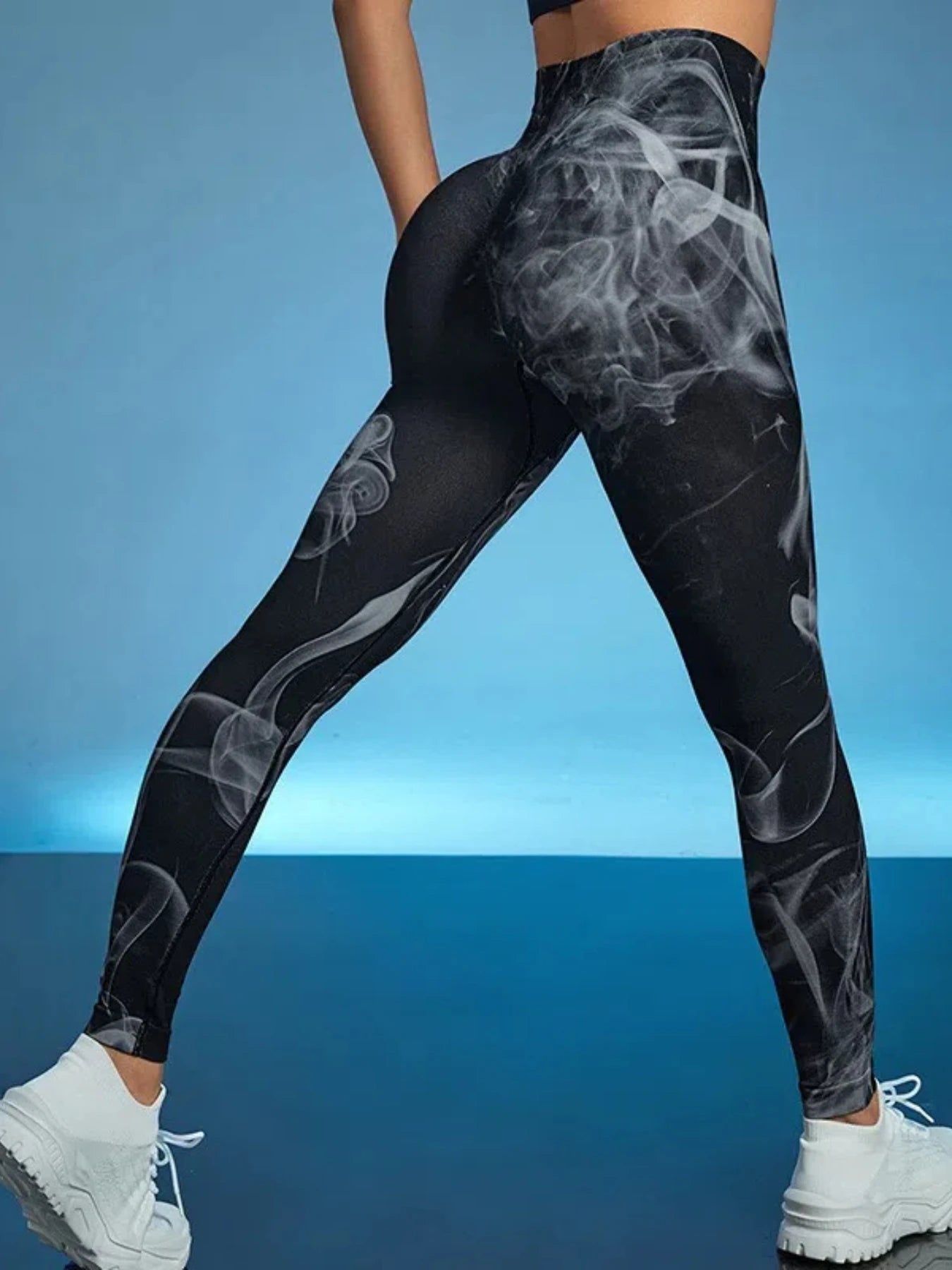 New Tye Die Seamless Yoga Pants Women High Waist Lifting Hip Honey Peach Hip Fitness Gym Leggings Running Sports Pants