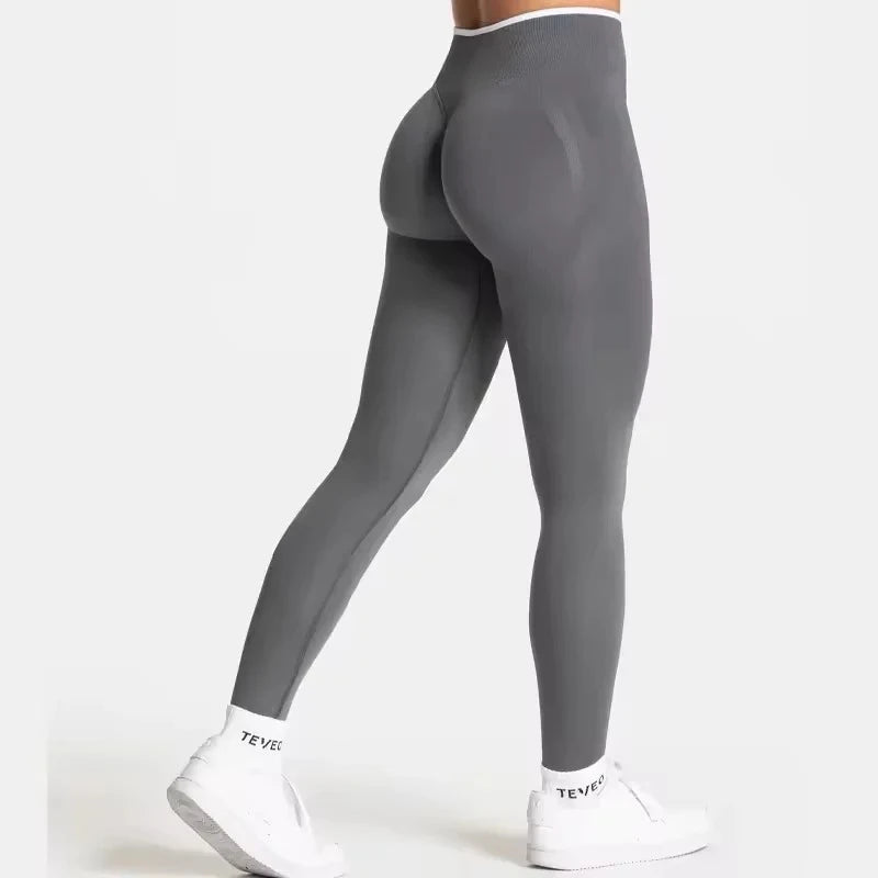 High Waist Seamless Scrunch Leggings for Women, Yoga Pants Hip Lifting Running Exercise Gym Ignite Sculpt Series