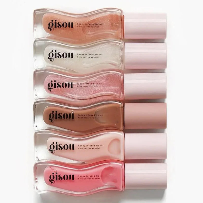 Gisou Watermelon Strawberry Essence Lip Oil Lipstick Long Lasting Moisturizing Reduce Lip Lines Liquid Gloss Makeup Lips Care