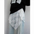 2026 French Lace Up Short Fart Curtain Skirt Spring Layered Skirt INS Women Wrap Skirt Bandage Dress Apron Curtain Expansion